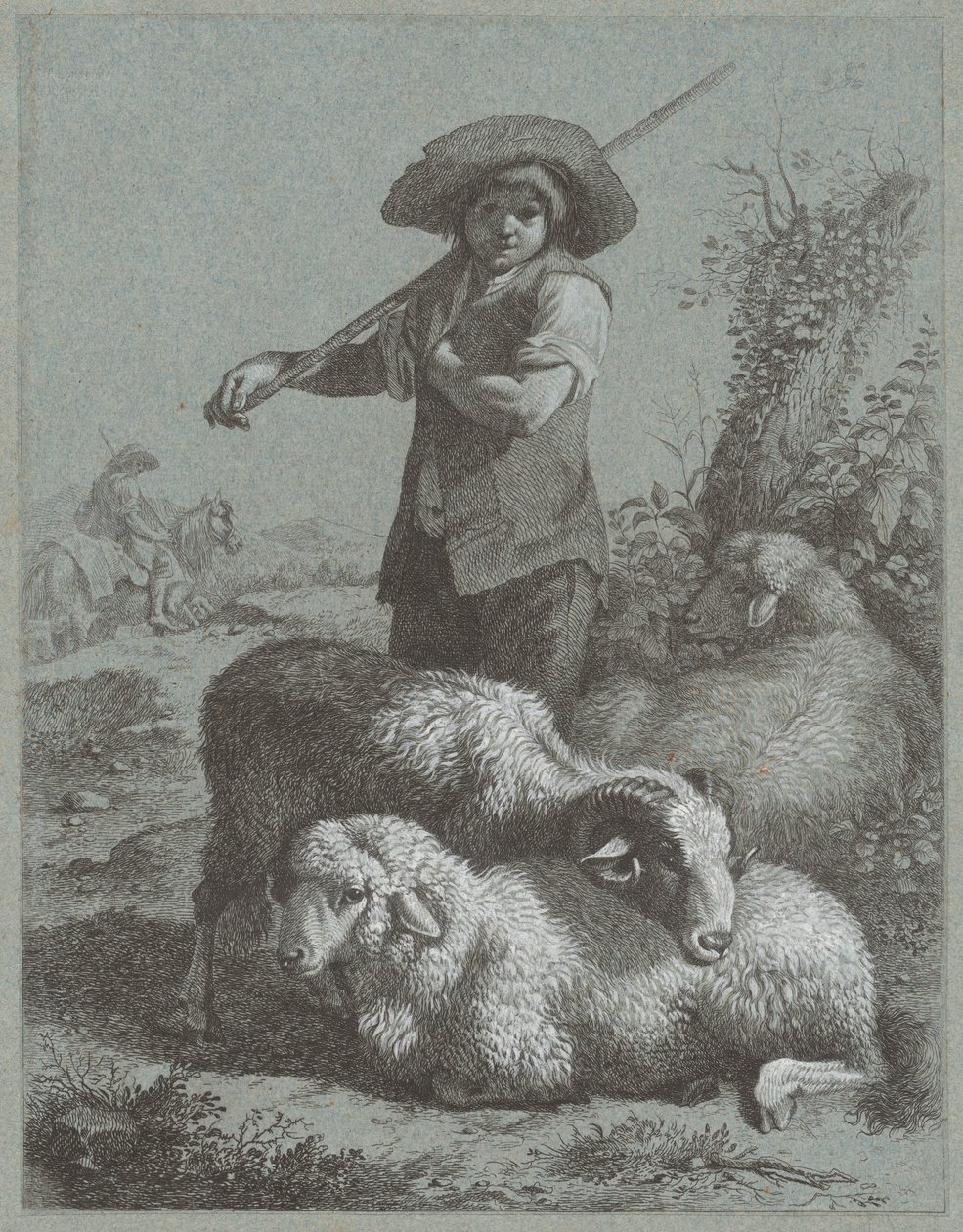 Ragazzo Pastore con Pecore, 1764 da Francesco Londonio
