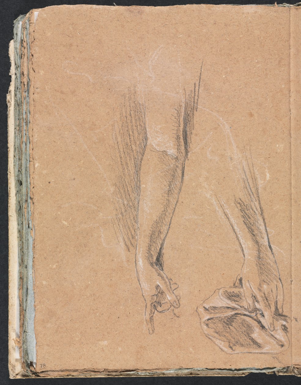 Verona Sketchbook: Braccia e mani con drappeggio (pagina 78) da Francesco Lorenzi