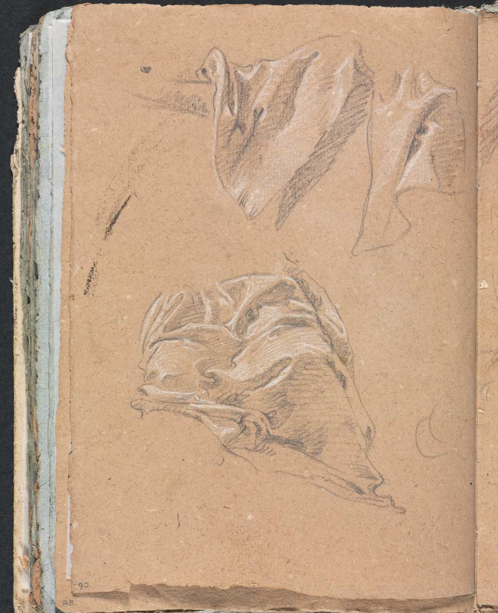 Verona Sketchbook: Studi di drappeggio (pagina 90) da Francesco Lorenzi