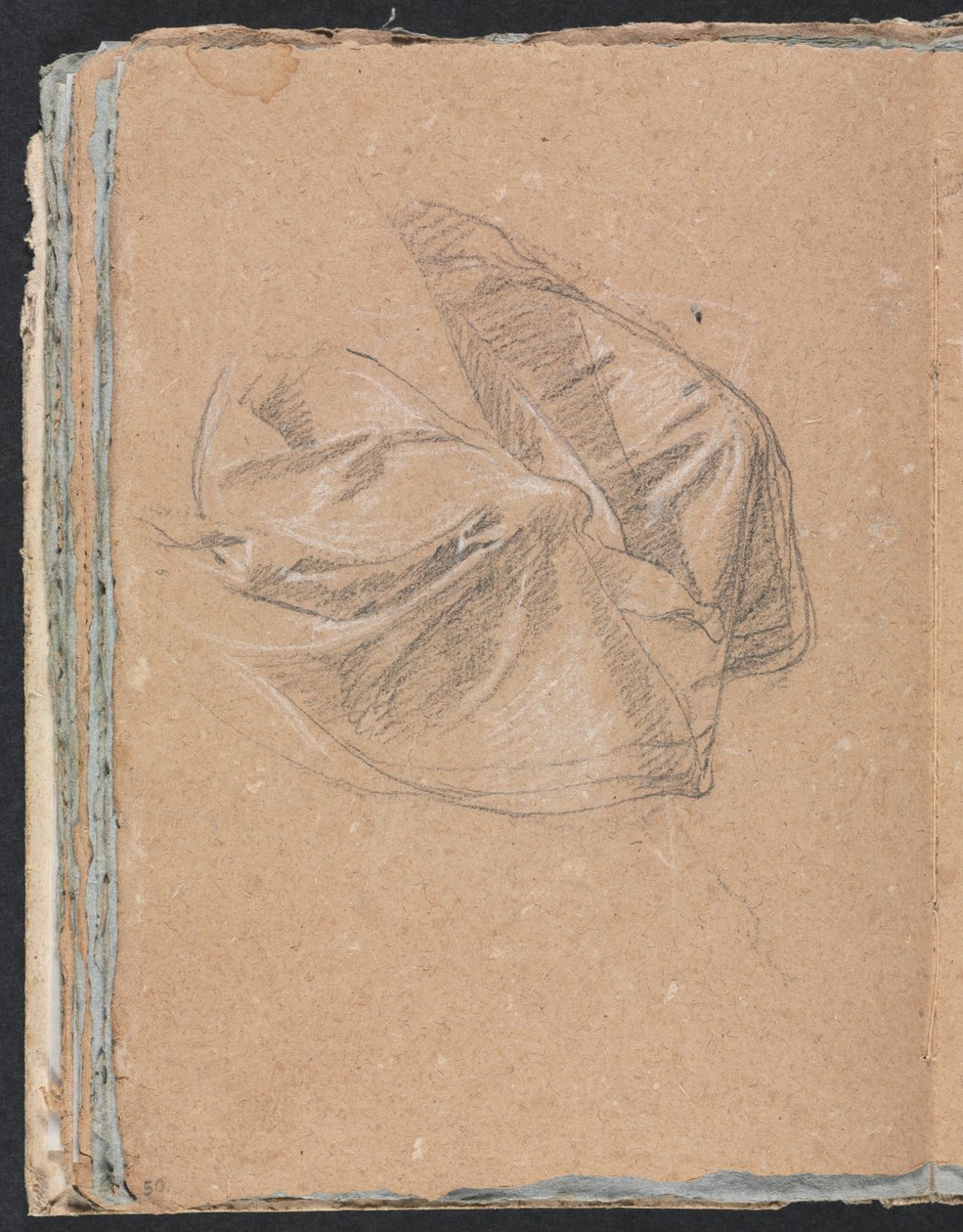 Verona Sketchbook: studio di drappeggio pagina 50, 1760 da Francesco Lorenzi