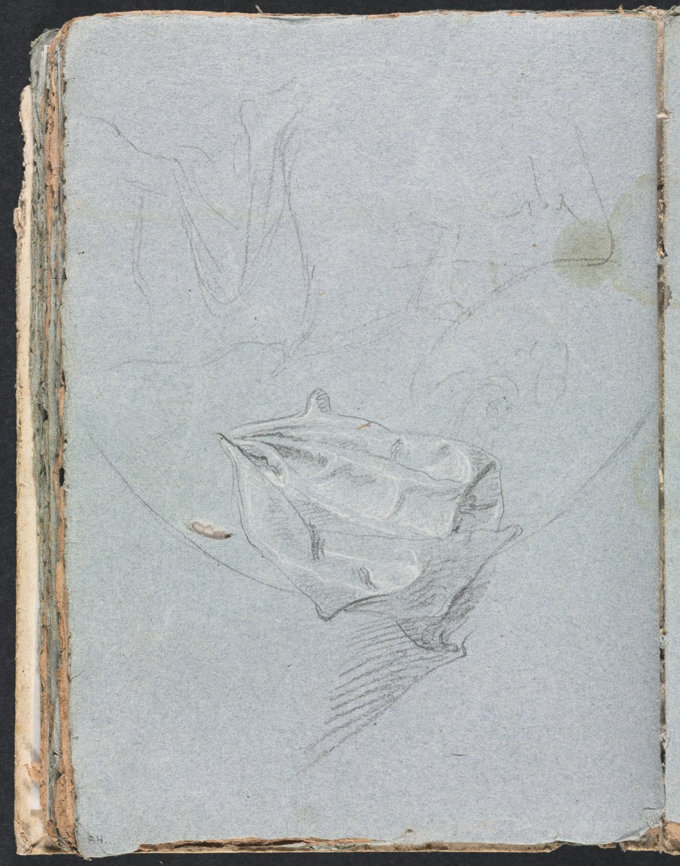 Verona Sketchbook: studio di drappeggio pagina 84, 1760 da Francesco Lorenzi