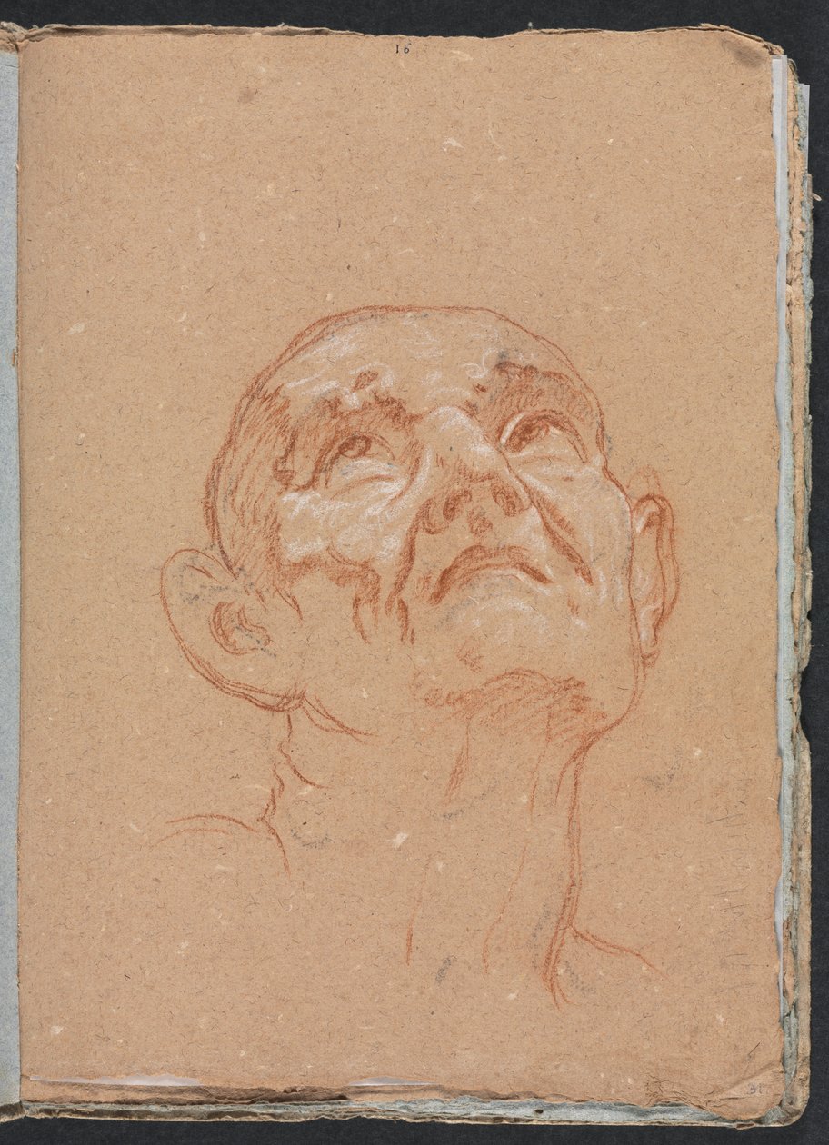 Verona Sketchbook: Testa maschile pagina 31 da Francesco Lorenzi