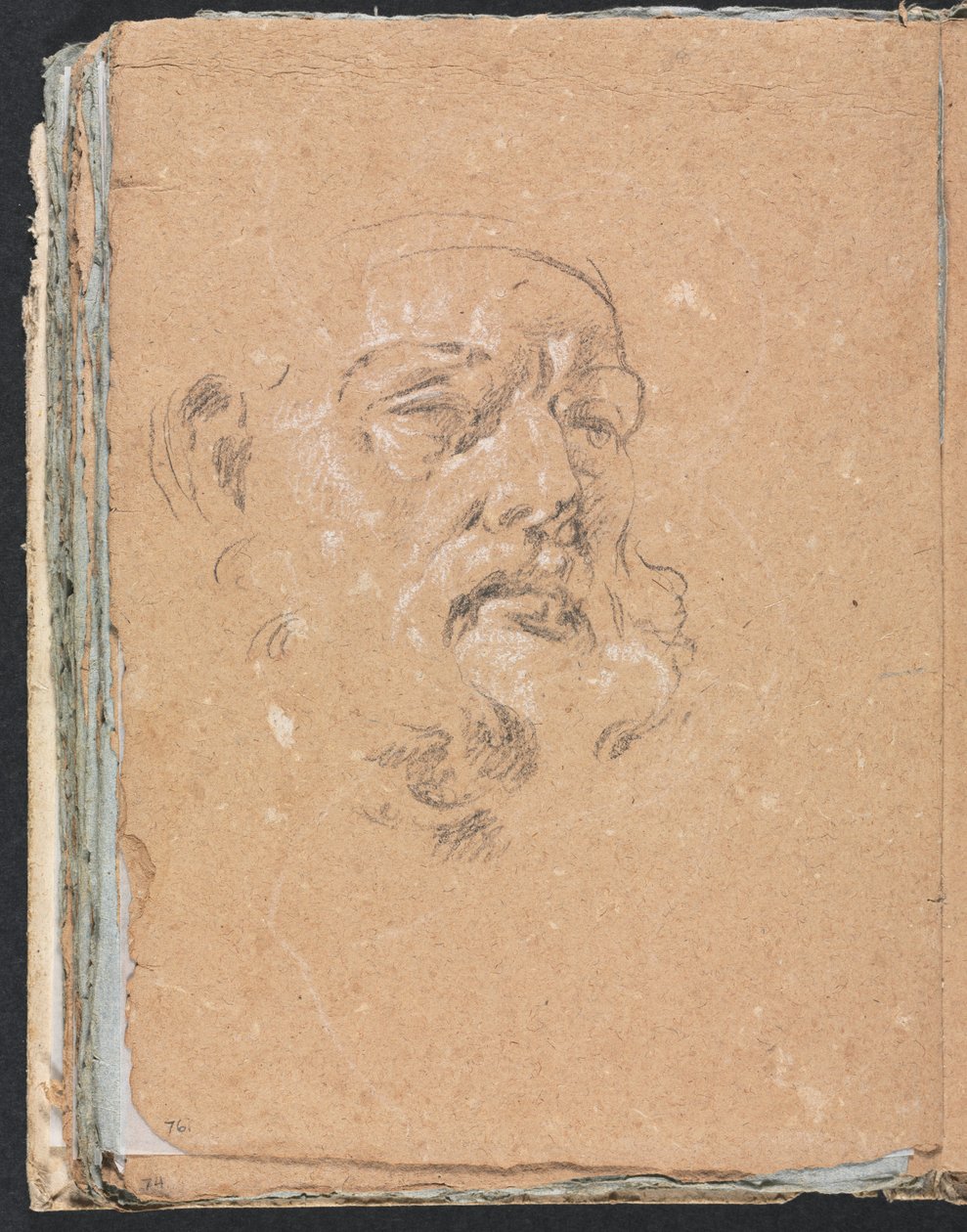 Verona Sketchbook: Testa maschile pagina 76 da Francesco Lorenzi