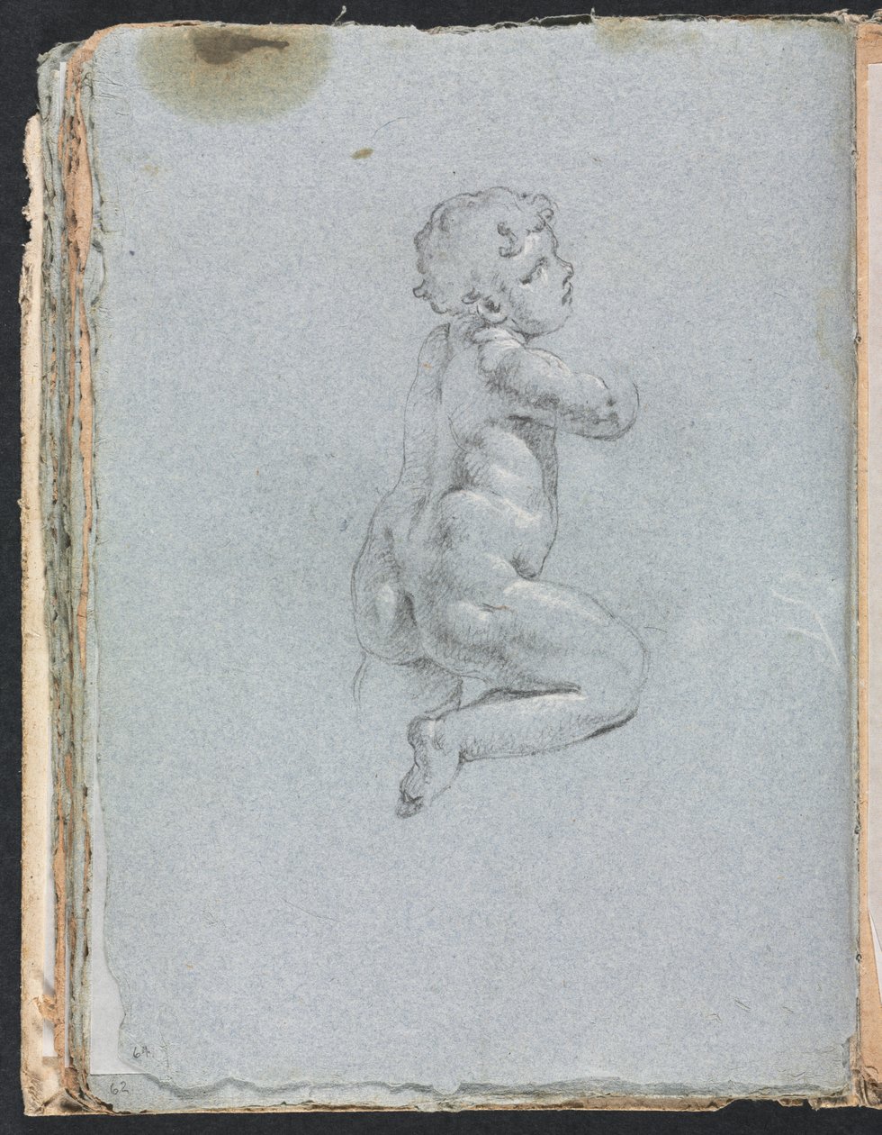 Verona Sketchbook: Putto di profilo (pagina 64) da Francesco Lorenzi