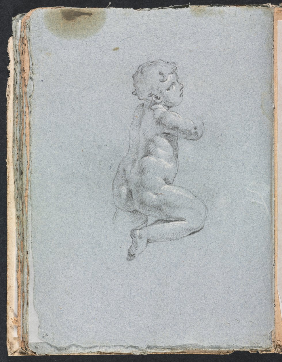 Taccuino di Verona: Putto di profilo pagina 64, 1760 da Francesco Lorenzi