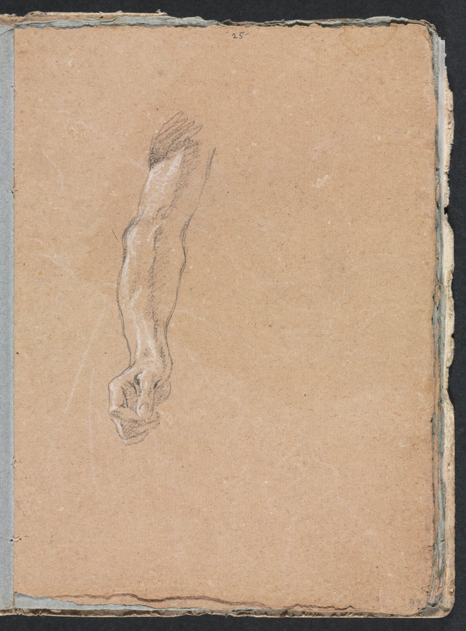 Verona Sketchbook: Braccio destro e mano (pagina 49) da Francesco Lorenzi