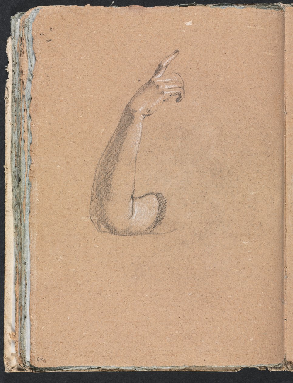 Verona Sketchbook: Braccio e mano destra (pagina 66) da Francesco Lorenzi