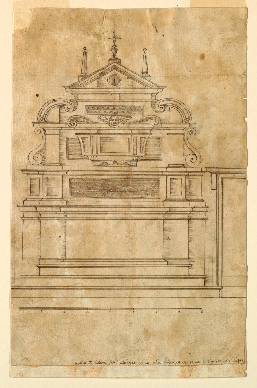 Progetto per un altare da Francesco Mosca