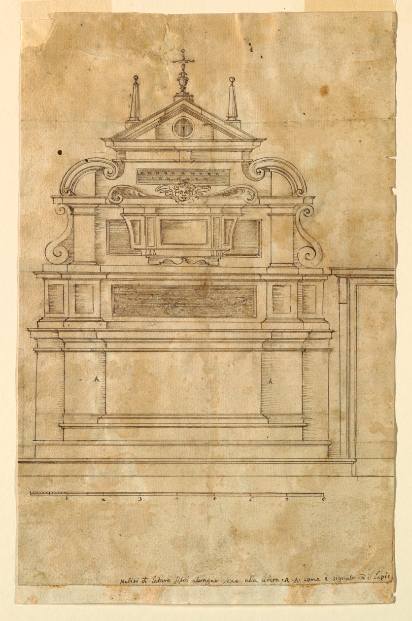 Progetto per un altare da Francesco Mosca