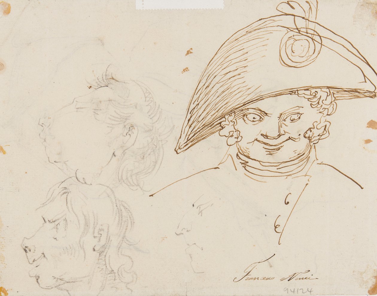 Pagina di caricature da Francesco Nenci