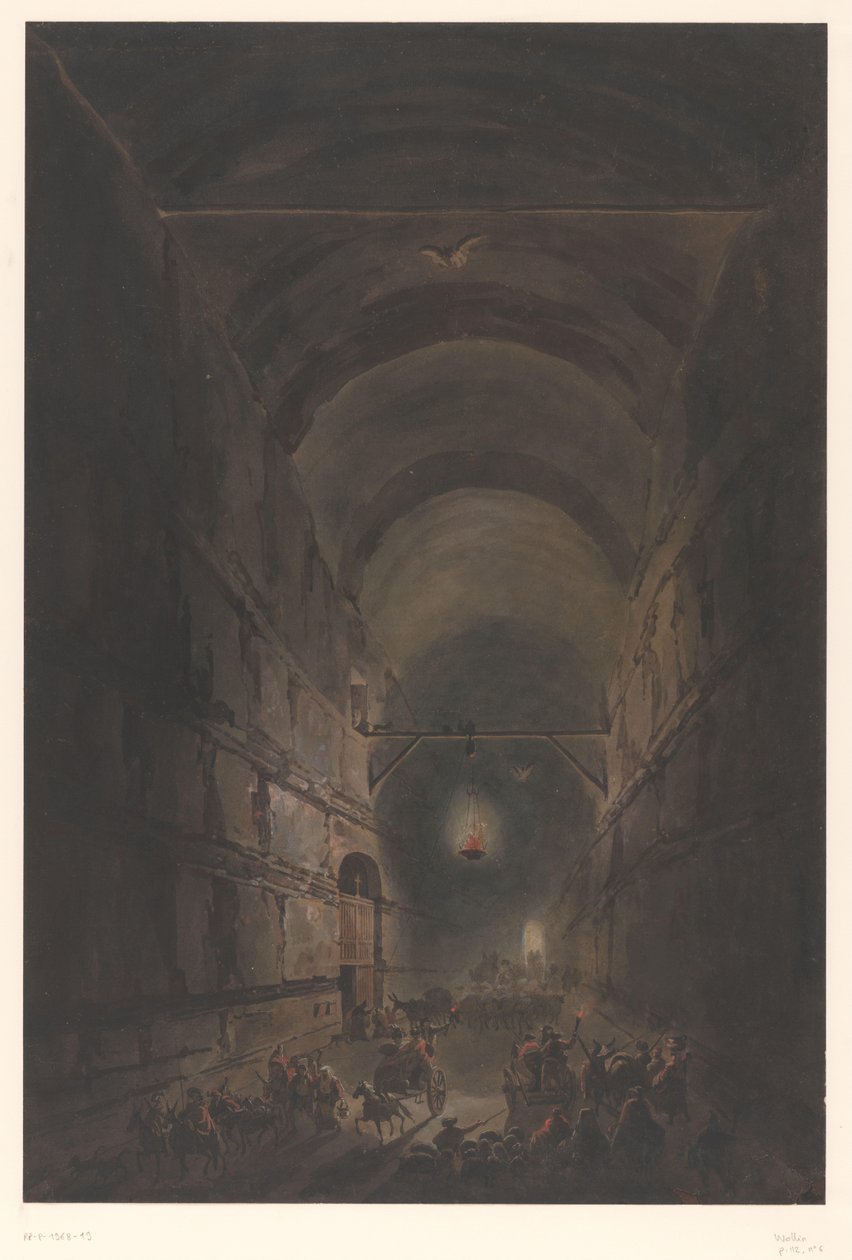 Grotta di Posillipo a Napoli da Francesco Piranesi