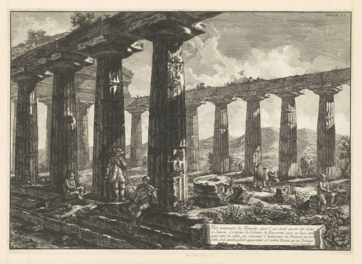 Tempio di Giunone a Paestum da Francesco Piranesi