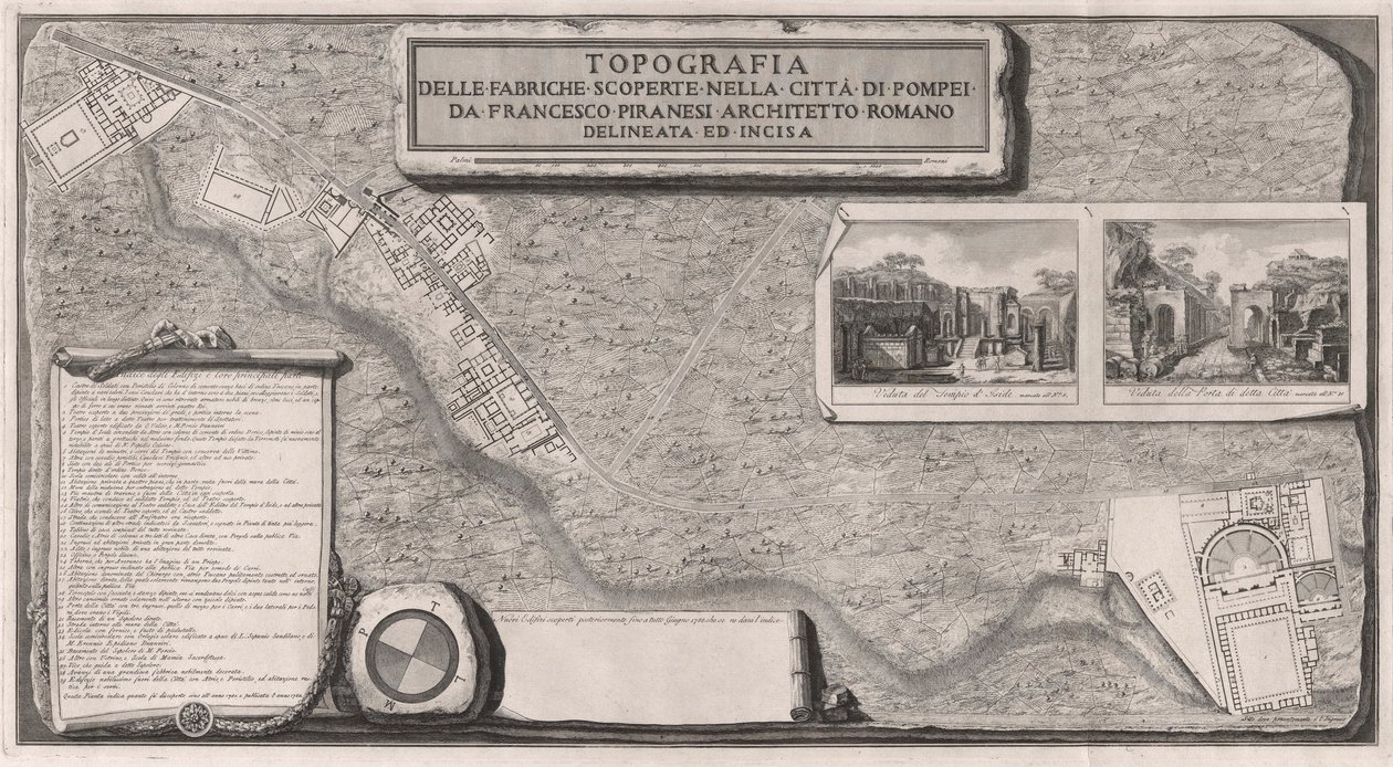 Topografia delle Fabbriche Scoperte nella Città di Pompei da Francesco Piranesi