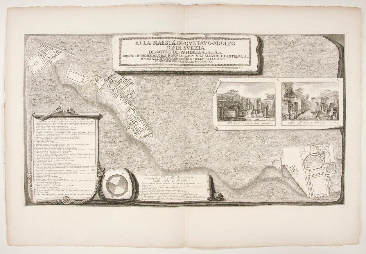 Topografia delle fabbriche scoperte nella città di Pompei da Francesco Piranesi