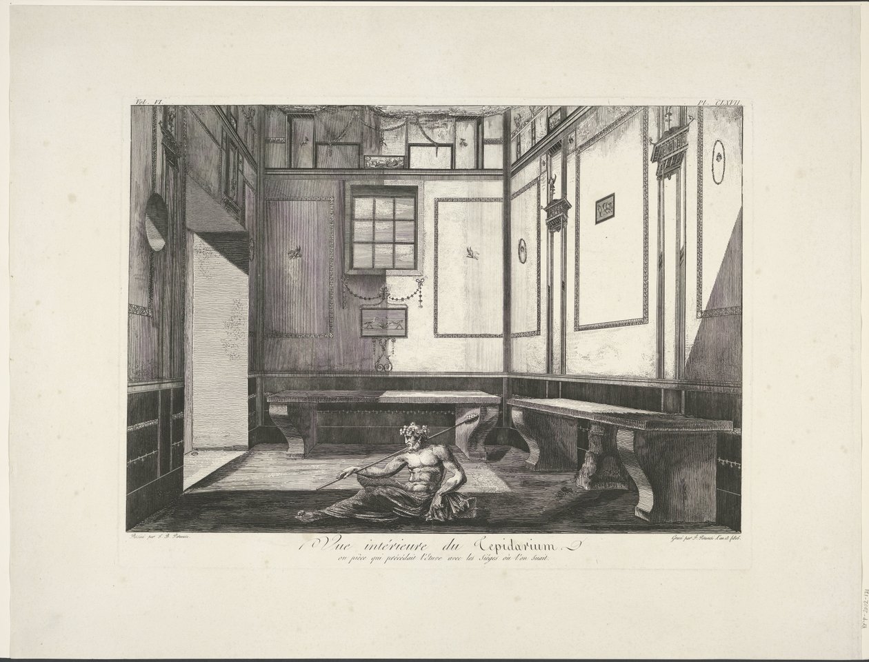 Trepidarium a Pompei da Francesco Piranesi