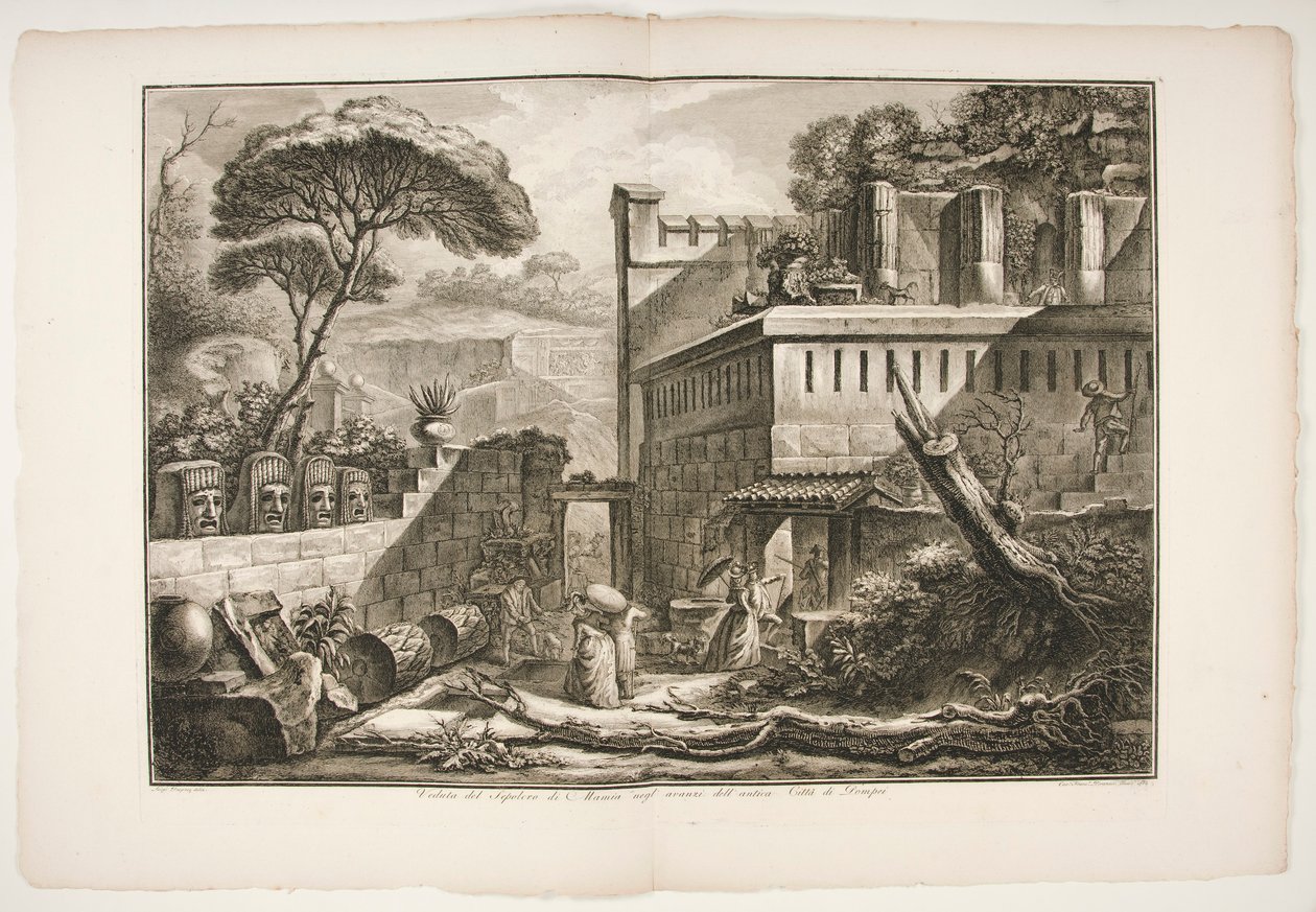 Veduta del Sepolcro di Marnia da Francesco Piranesi