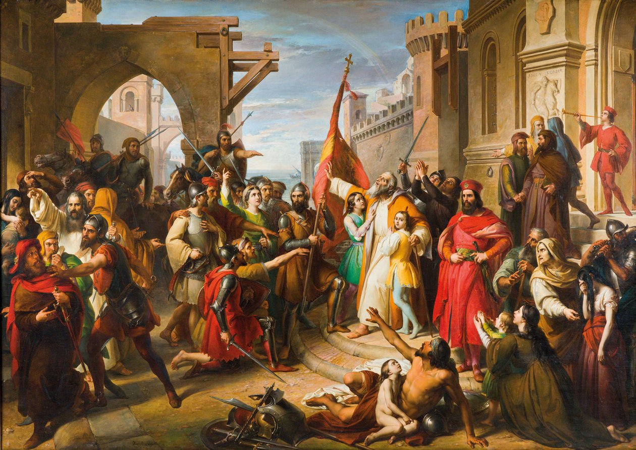 Il giuramento degli anconetani da Francesco Podesti