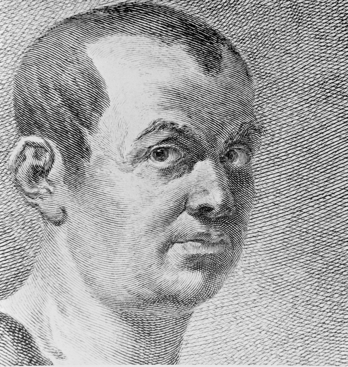 Ritratto di Giovanni Battista Piranesi 1720-78, 1750 (dettaglio) da Francesco Polanzani