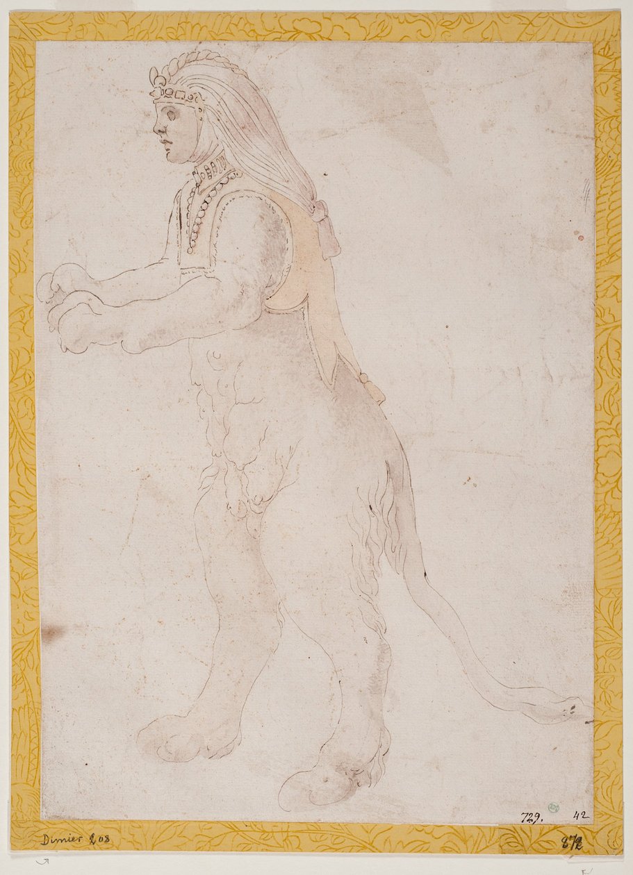 Stehende Sphinx da Francesco Primaticcio