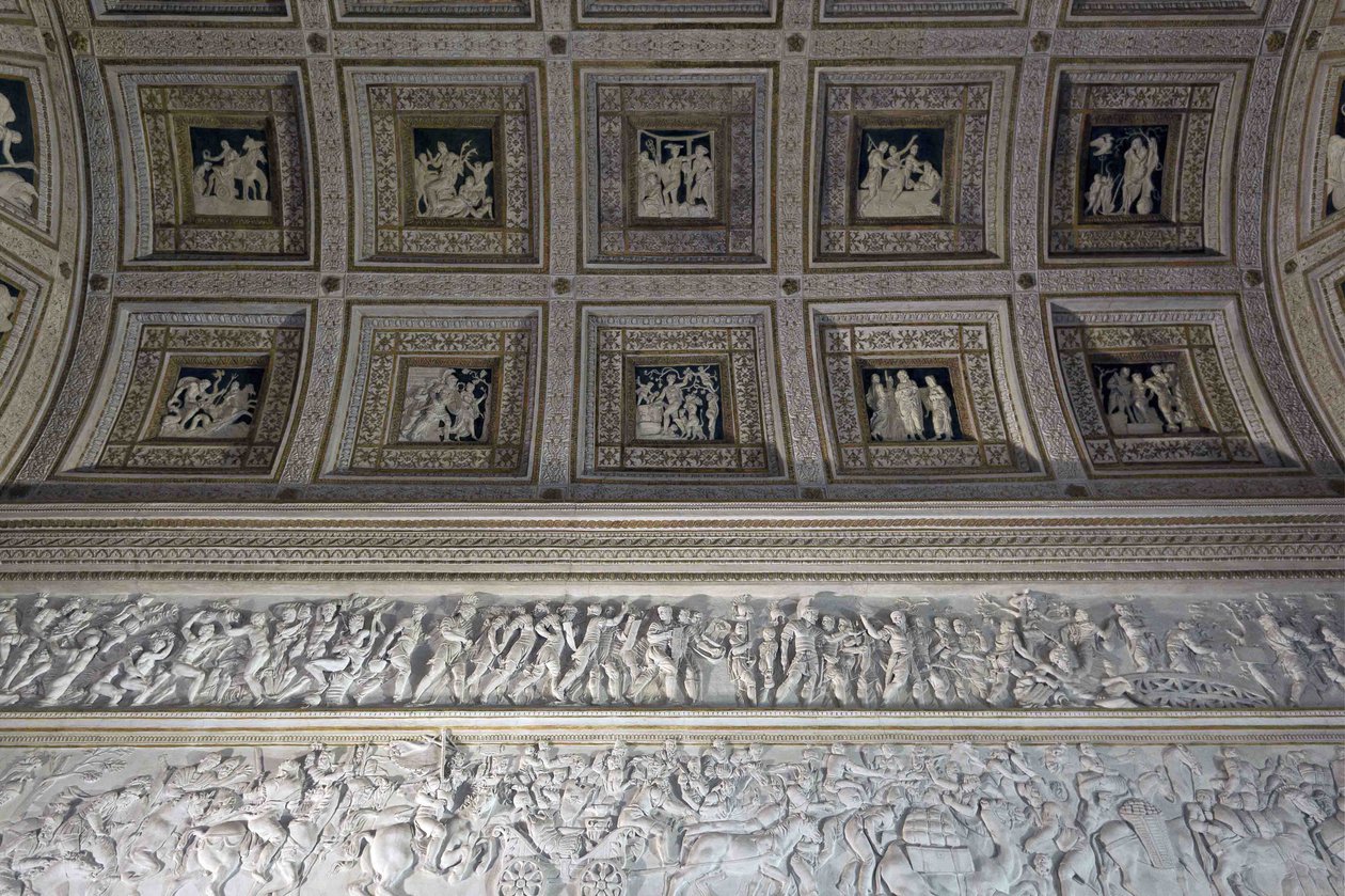 La stanza degli stucchi del Palazzo del Tè, 1526-1534 da Francesco Primaticcio