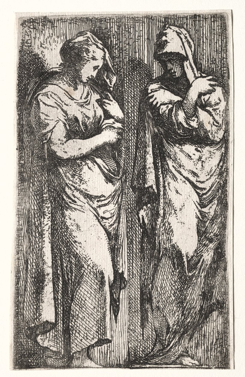 Due donne romane da Francesco Primaticcio