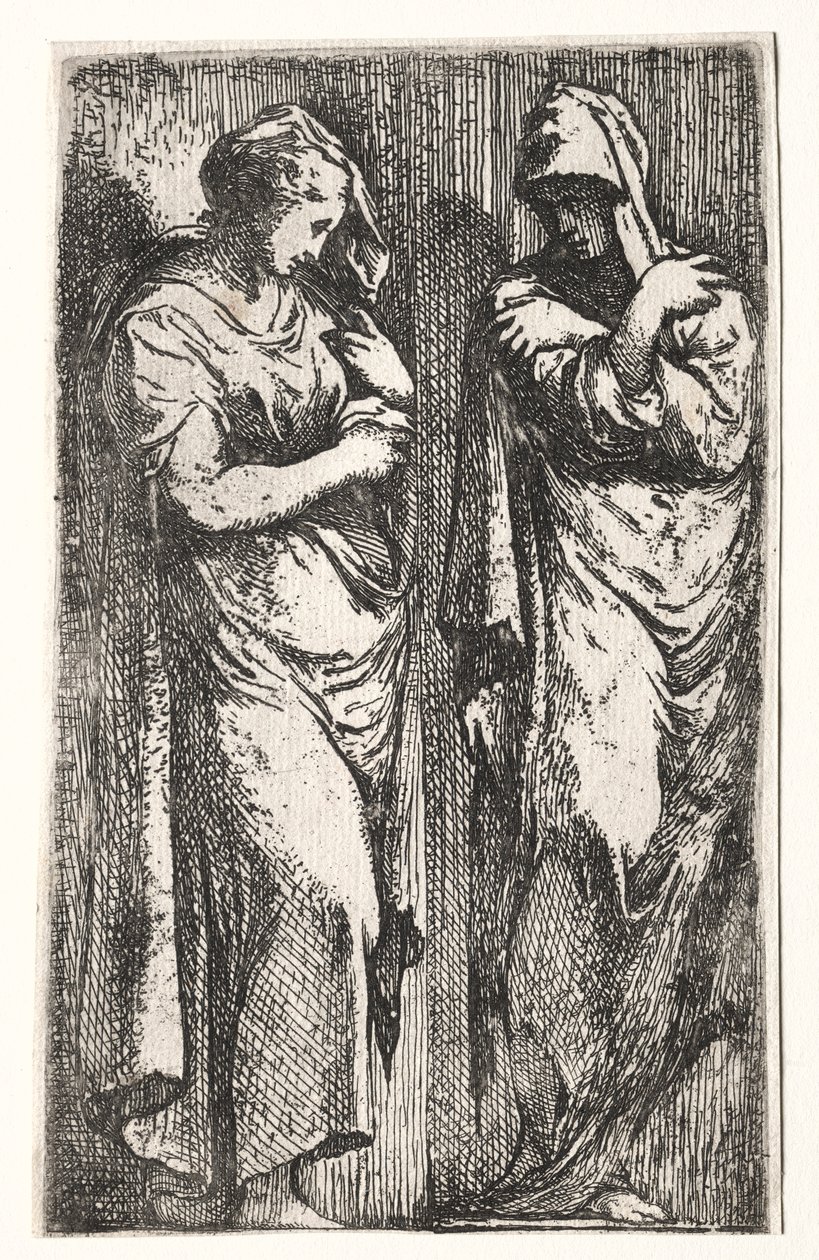 Due donne romane da Francesco Primaticcio