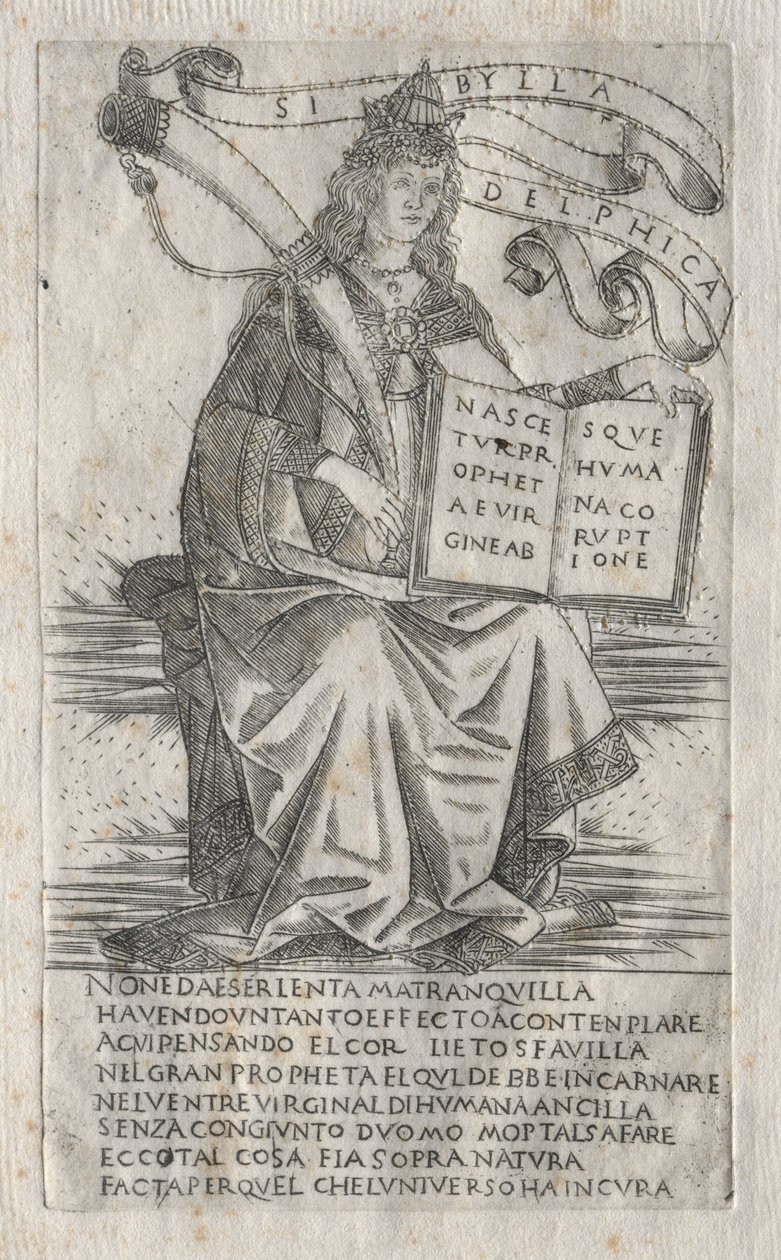 Le Sibille: La Sibilla Delfica, 1400 da Francesco Rosselli