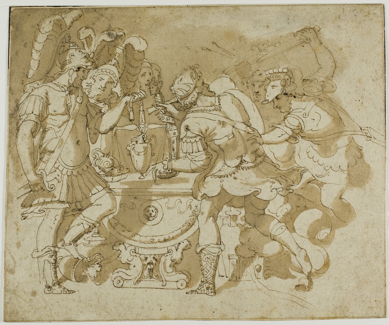 Camillo attacca Brennus da Francesco Salviati