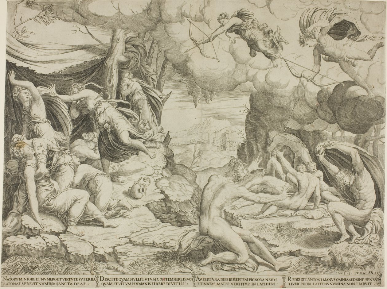 La morte dei figli di Niobe da Francesco Salviati