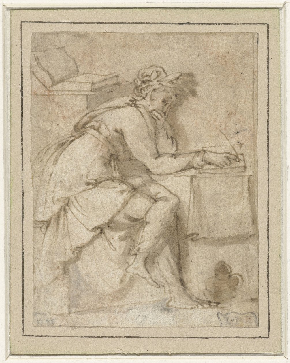 Musa seduta (?) da Francesco Salviati