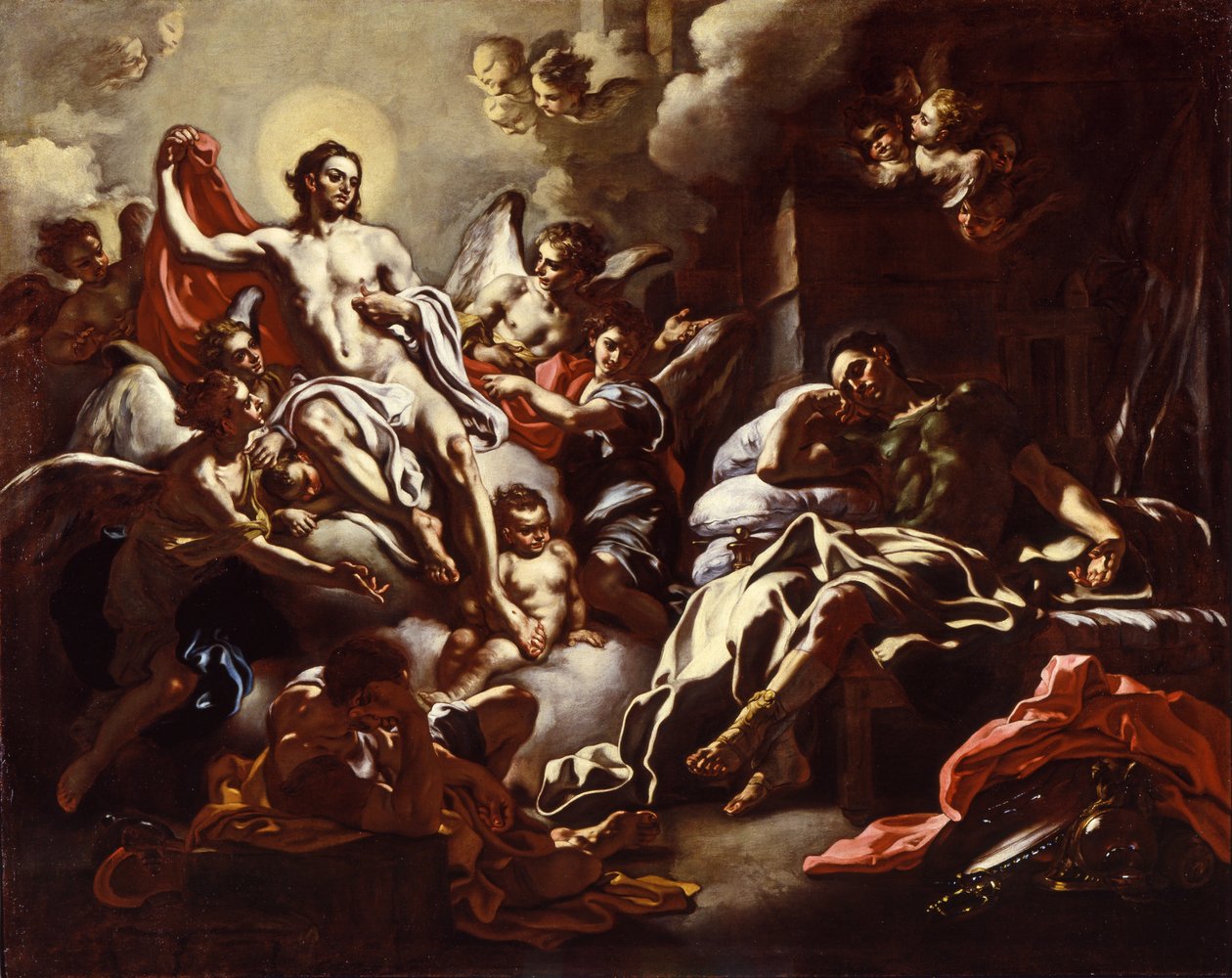 Cristo appare in sogno a San Martino da Francesco Solimena