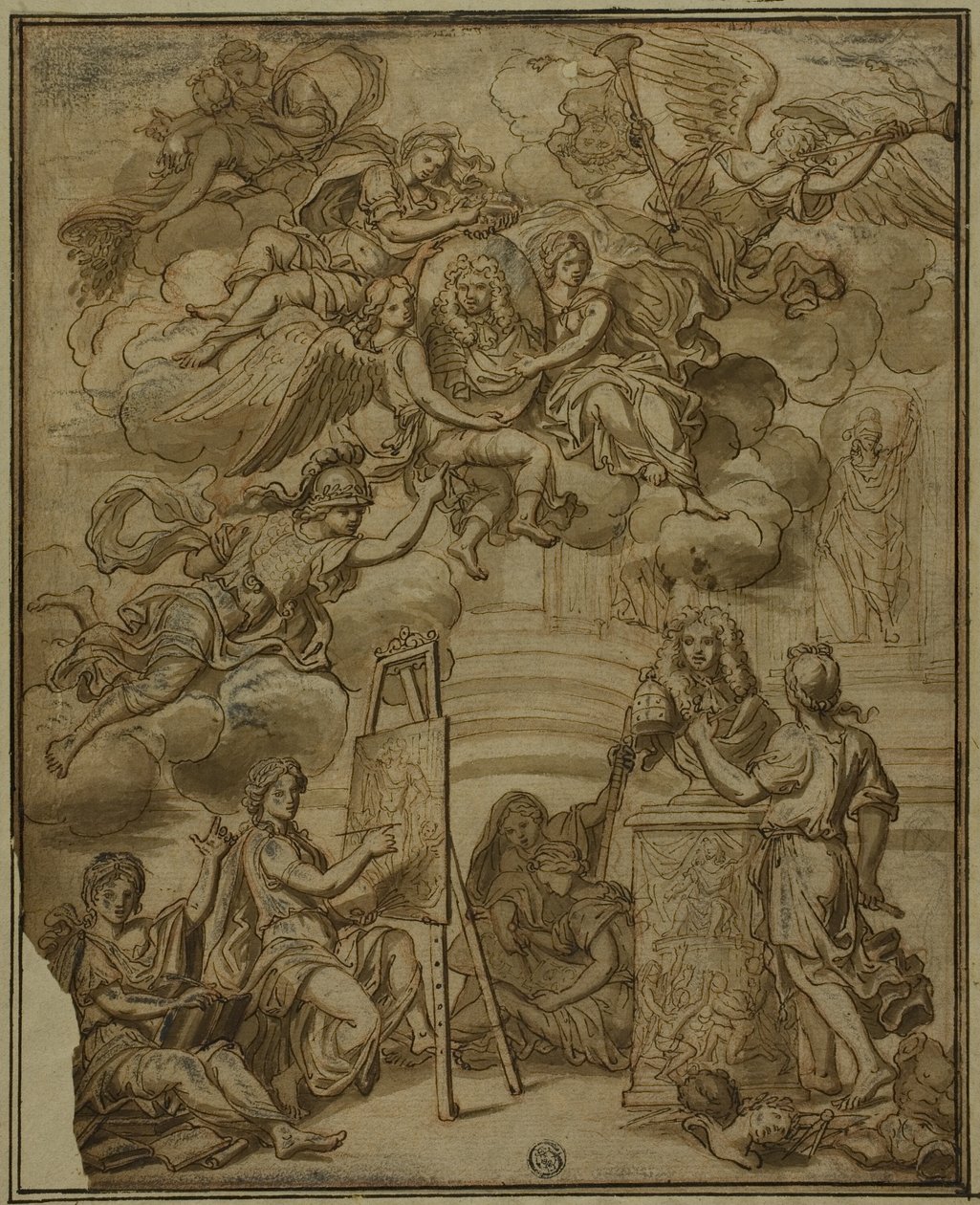 Pagina del Titolo con Ritratto del Viceré di Napoli da Francesco Solimena