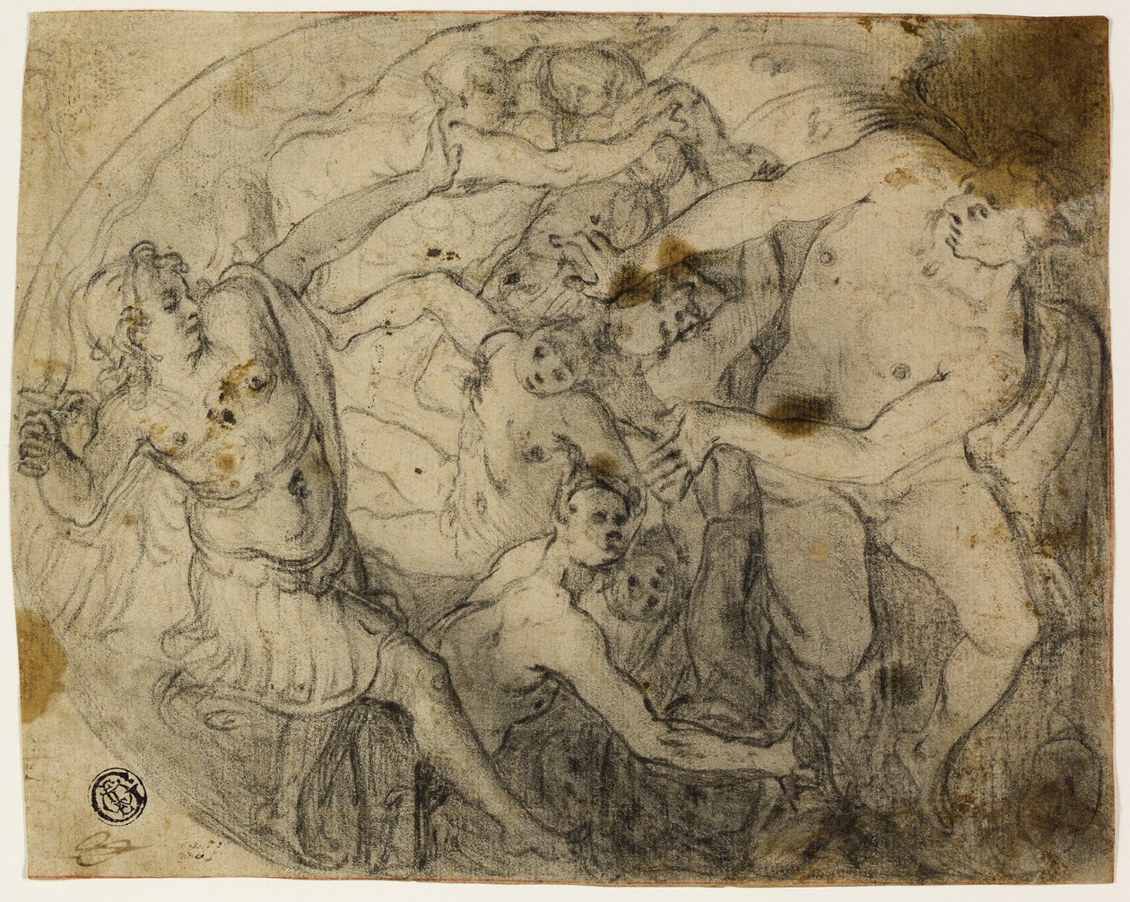 Studio per San Michele che scaccia Lucifero da Francesco Vanni