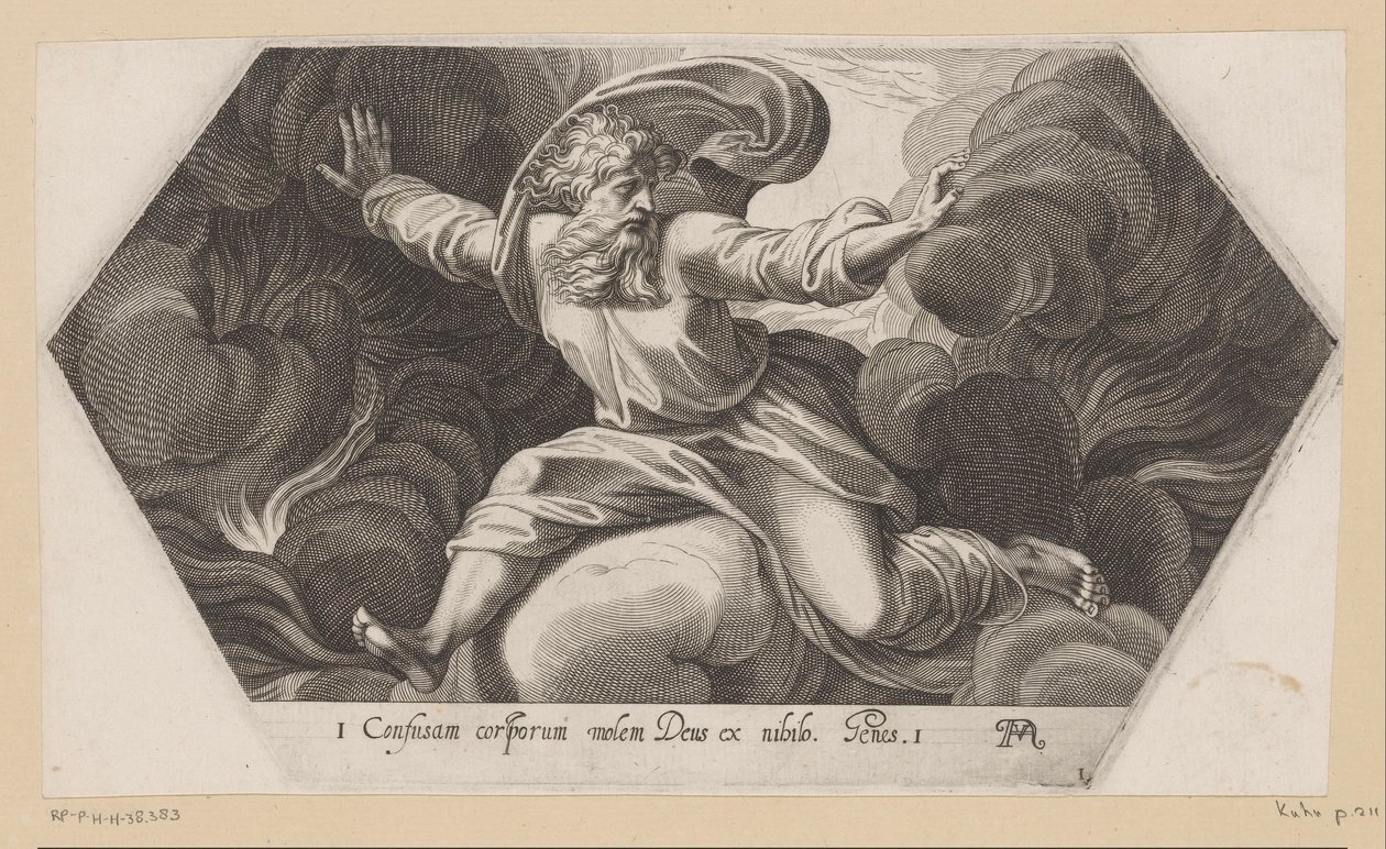 Dio separa la luce dalle tenebre da Francesco Villamena