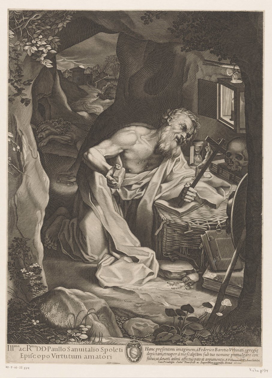 San Girolamo nel deserto da Francesco Villamena