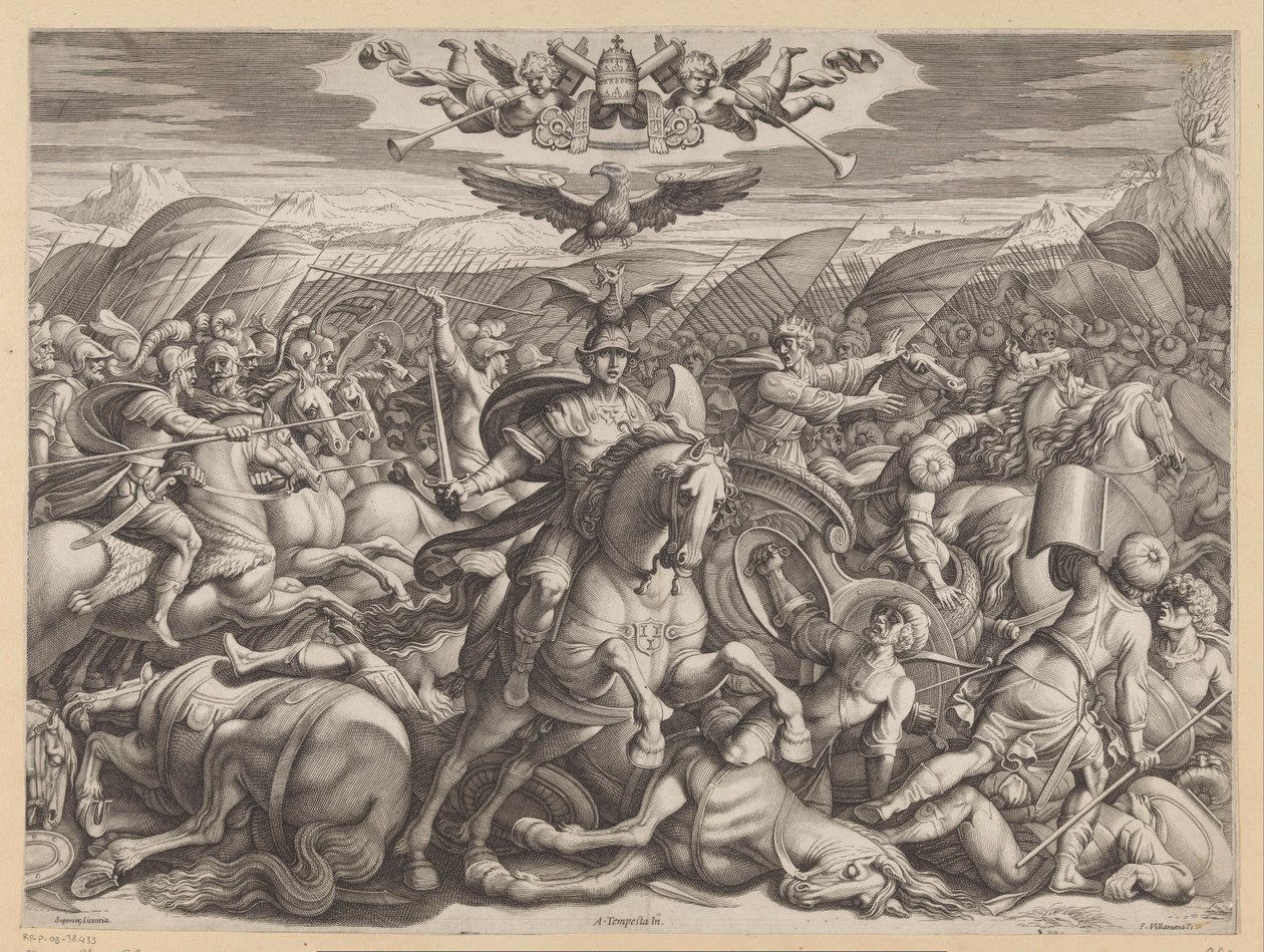 Battaglia di Gaugamela da Francesco Villamena