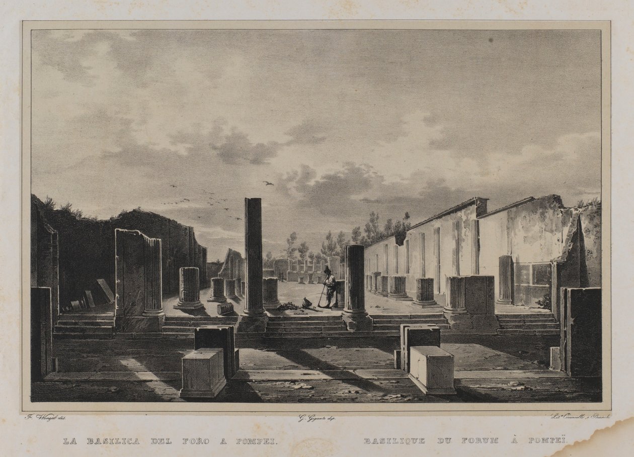 La Basilica del Foro a Pompei da Francesco Wenzel