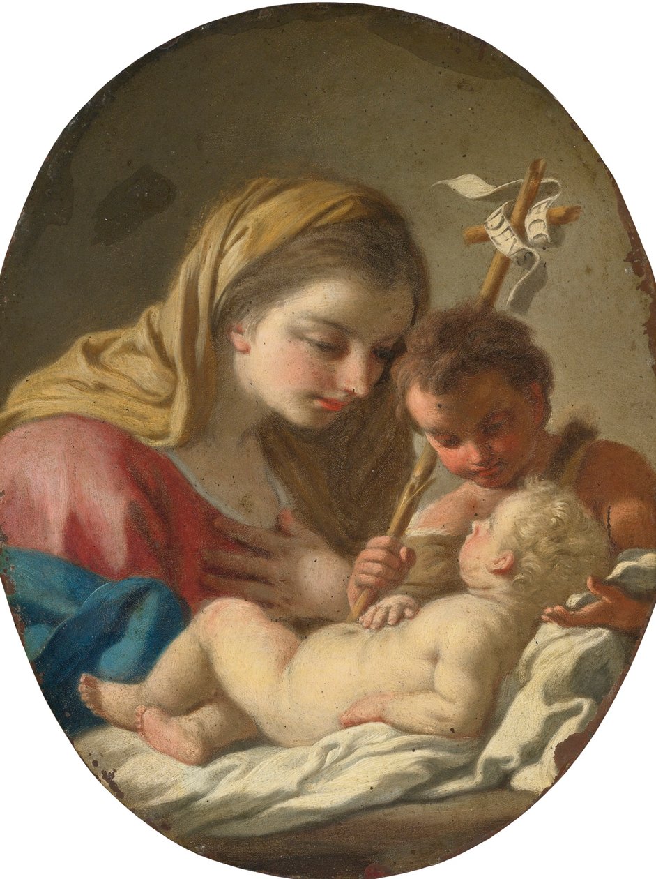 Francesco de Mura Madonna con Bambino e San Giovanni Battista bambino da Francesco de Mura