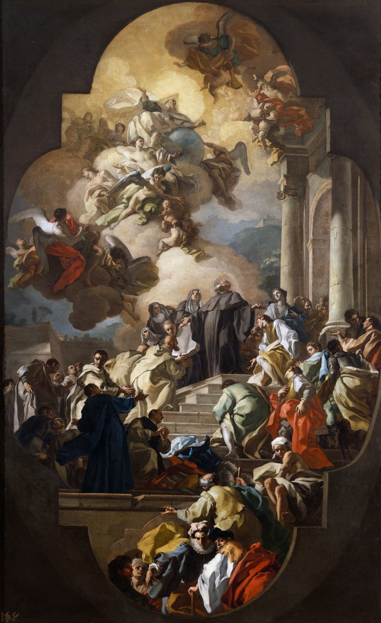 Visione di San Benedetto da Francesco de Mura