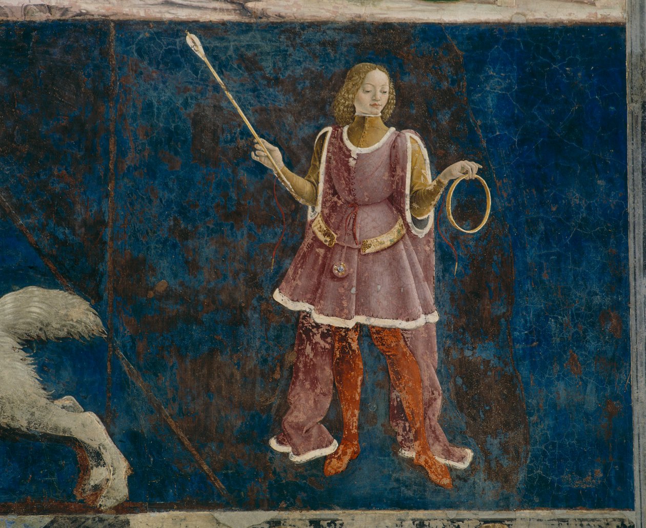 Uno dei tre decani che sovrintendono al mese di marzo, Il Salone dei Mesi, 1470-99 da Francesco del Cossa
