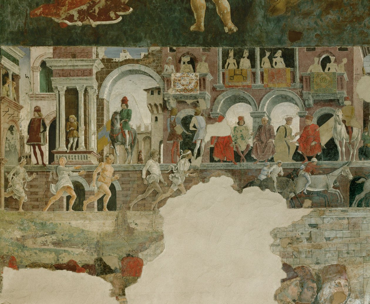 Sala dei Mesi: Aprile (affresco) da Francesco del & Roberti Ercole de