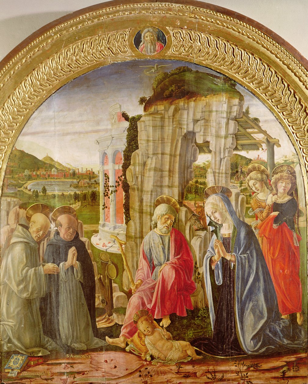 Adorazione del Bambino da parte di Sant