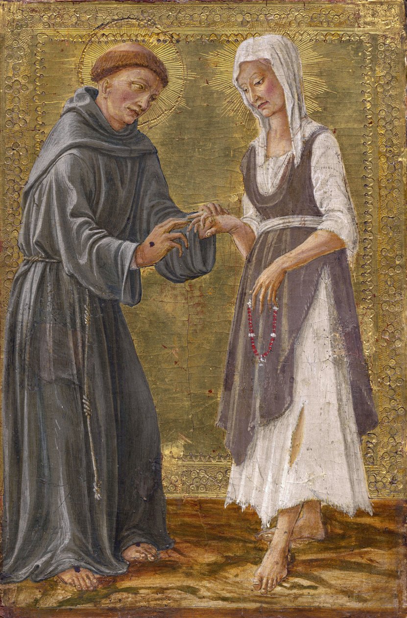 Il Sacro Scambio tra San Francesco e la Signora Povertà da Francesco di Giorgio Martini