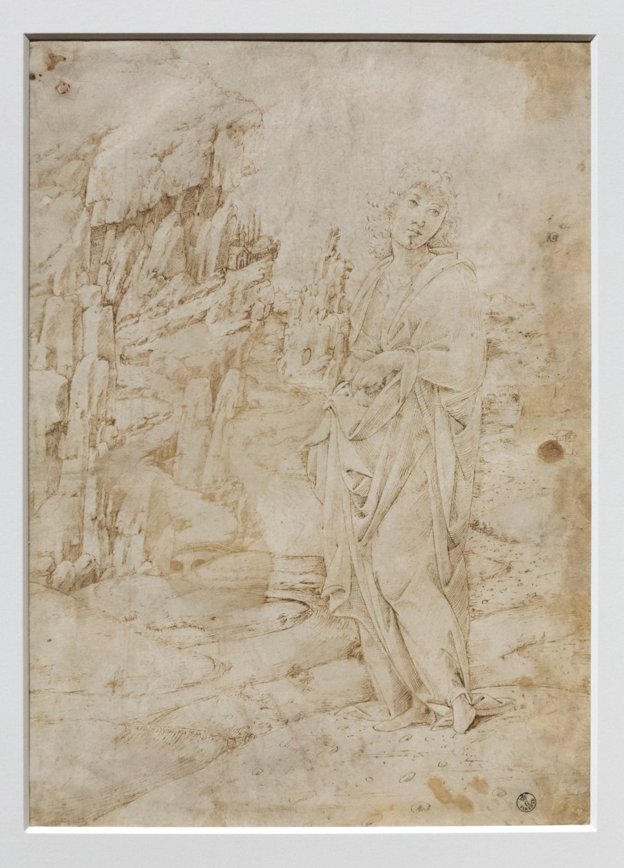 Giovane uomo in un paesaggio roccioso, c.1475-80 da Francesco di Giorgio Martini