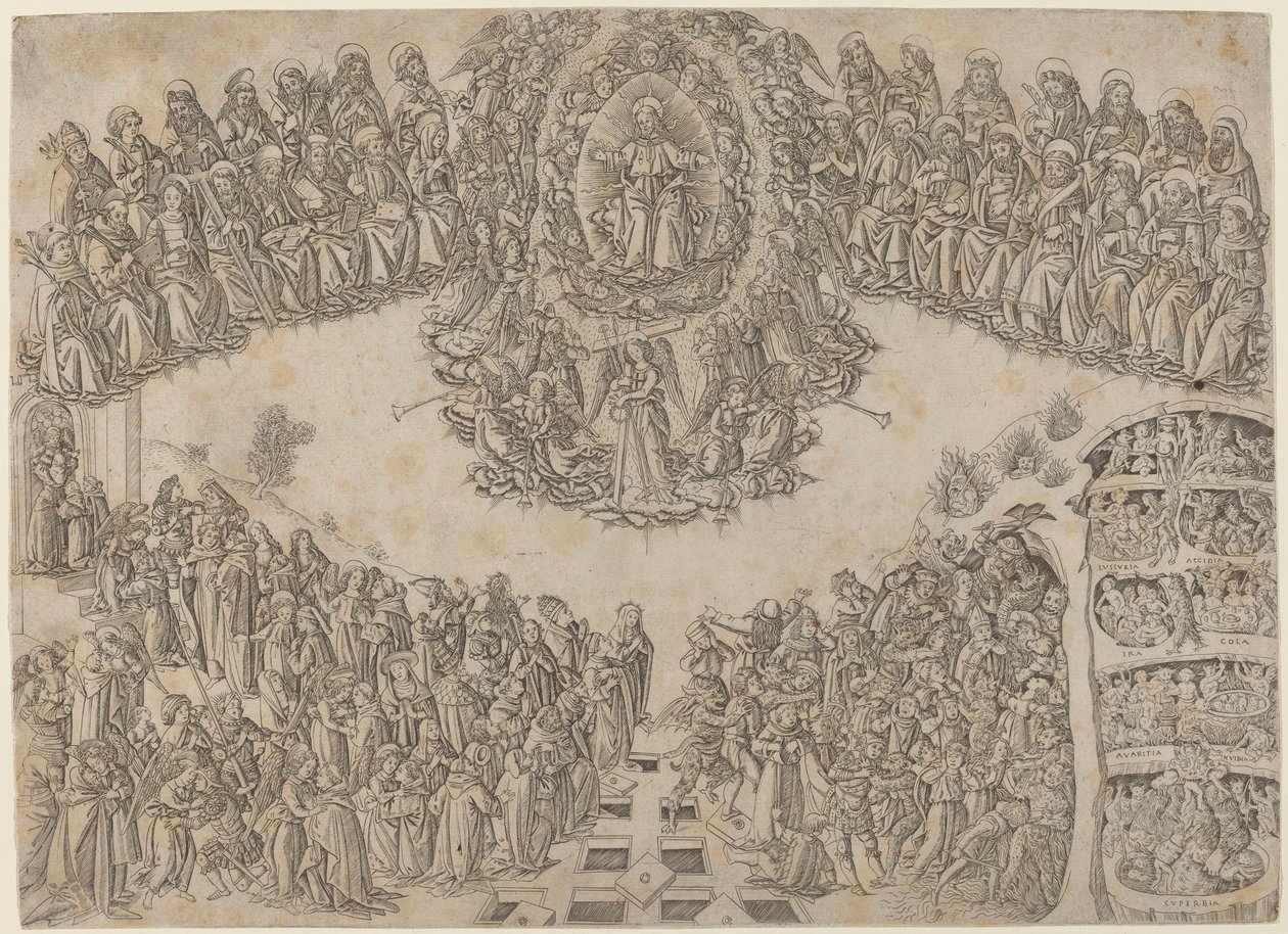Il giudizio universale da Francesco di Lorenzo Rosselli after Fra Angelico