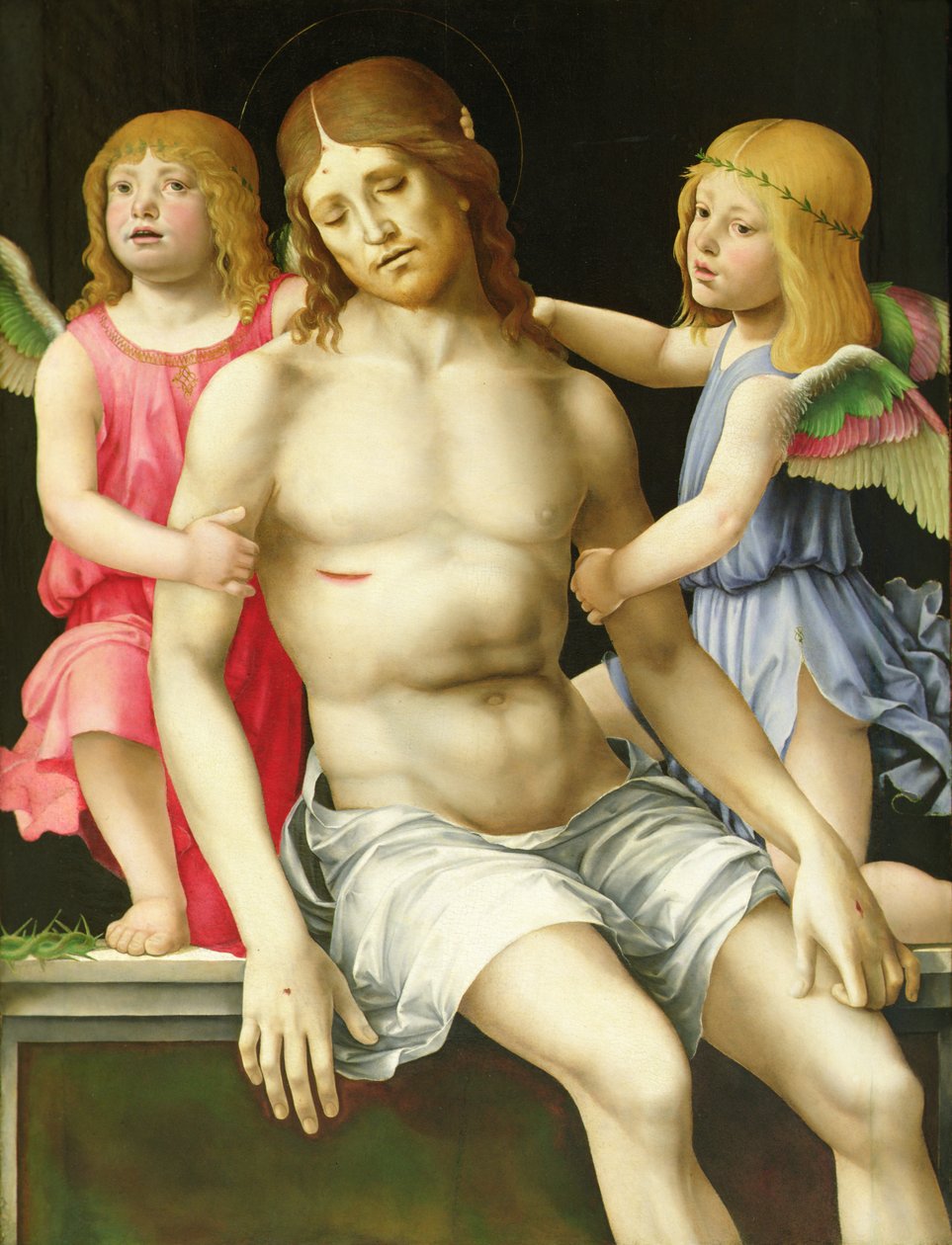 Deposizione (Cristo morto tra due angeli), c.1490 da Francia