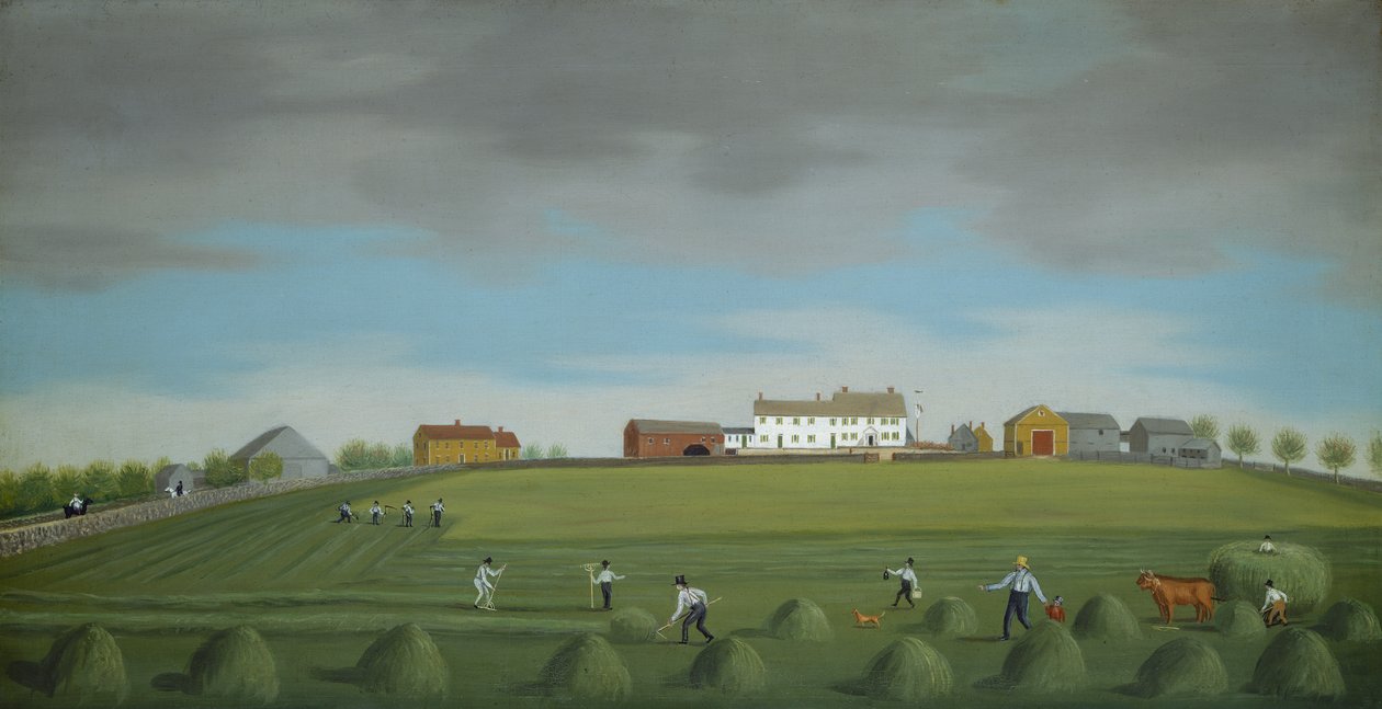 La fattoria di Ralph Wheelock, c.1822 da Francis Alexander