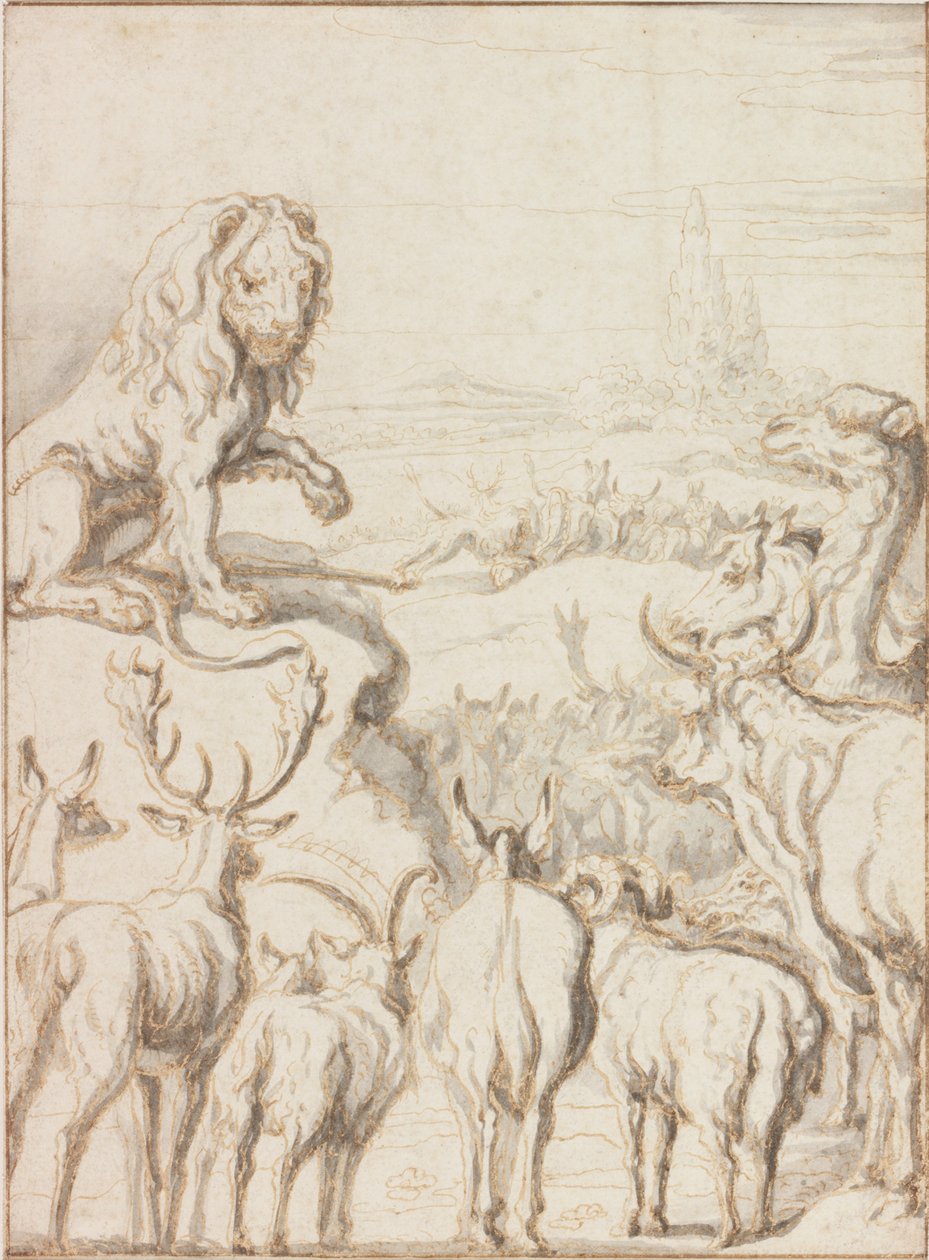 Il Leone, Re degli Animali da Francis Barlow
