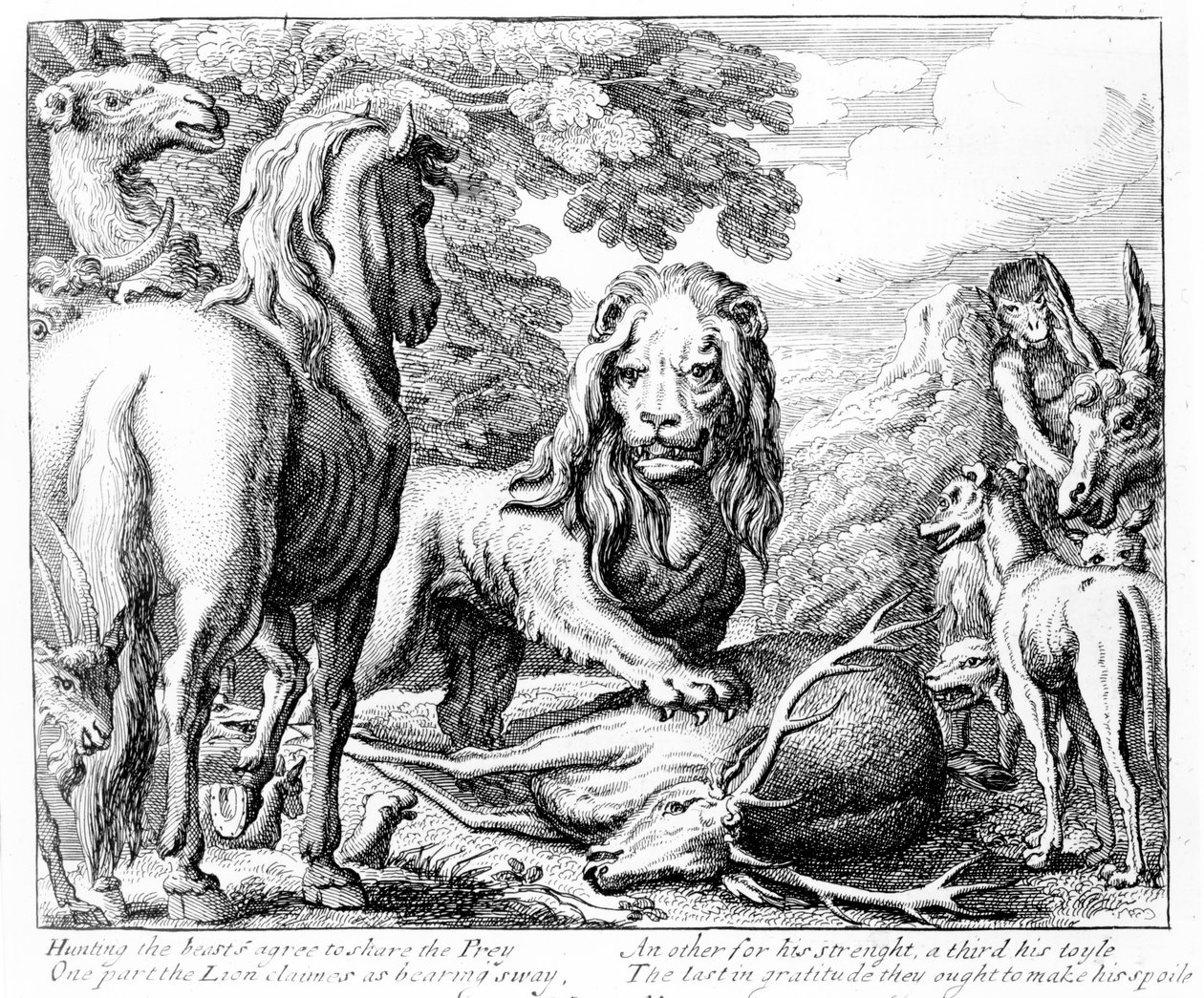 La parte del leone, illustrazione per 