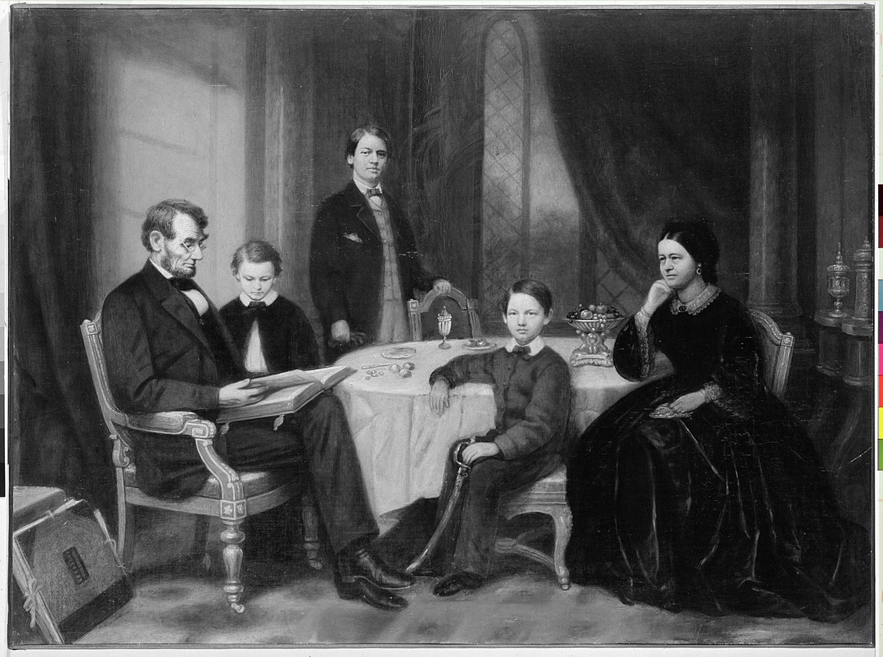La famiglia Lincoln, c.1865 da Francis Bicknell Carpenter